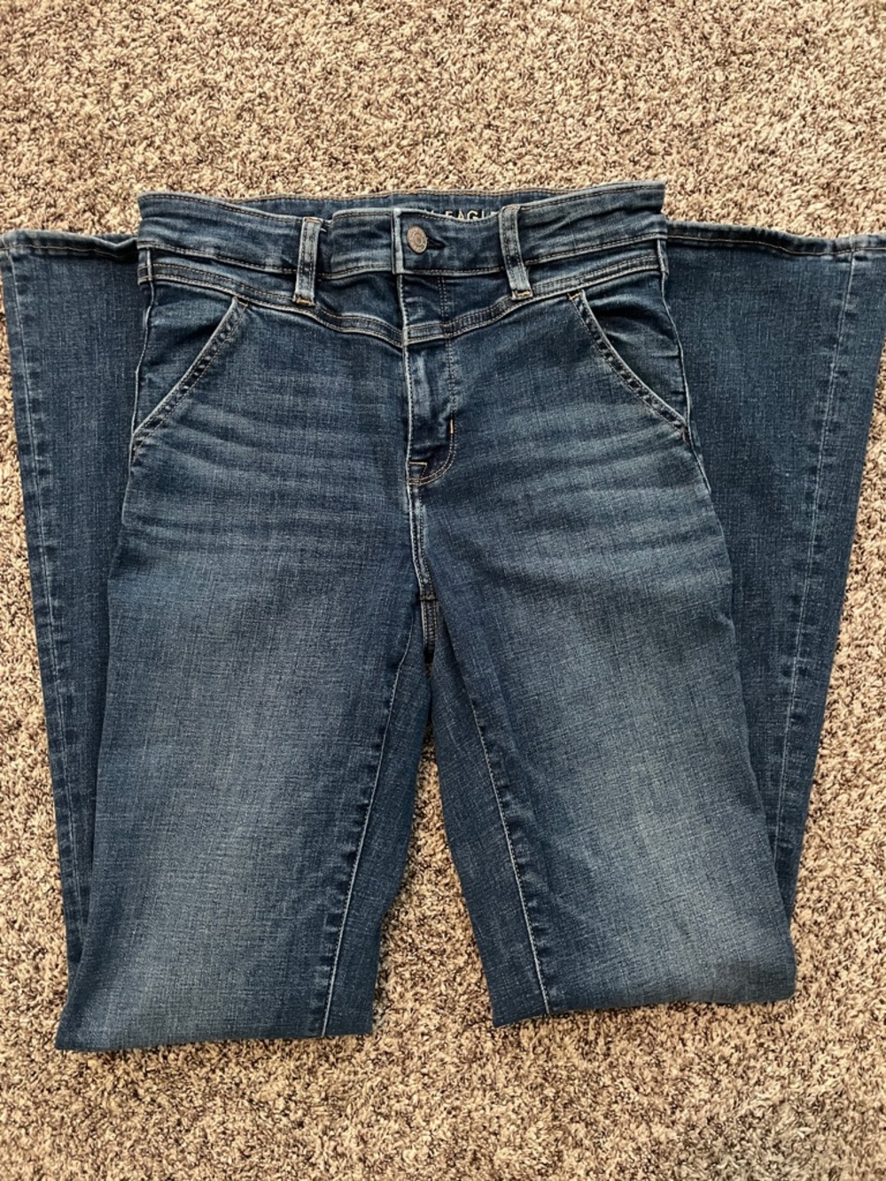 American Eagle Outfitters Women's Medium Blue Bootcut Jeans